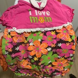 Okie Dokie Pink Baby Romper